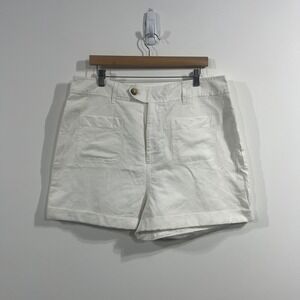 Vineyard Vines NWT Linen Blend Coastal Preppy Patch Pocket Shorts Womens 16